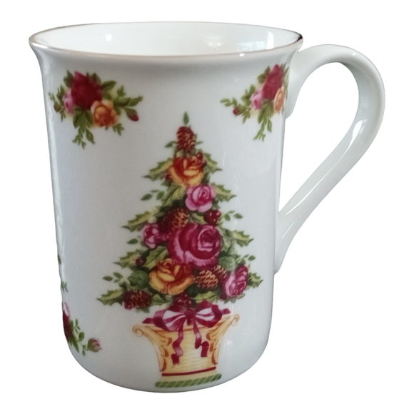 Royal Albert Old Country Roses Holiday Christmas Tree Mug Bone China England - Picture 2 of 8
